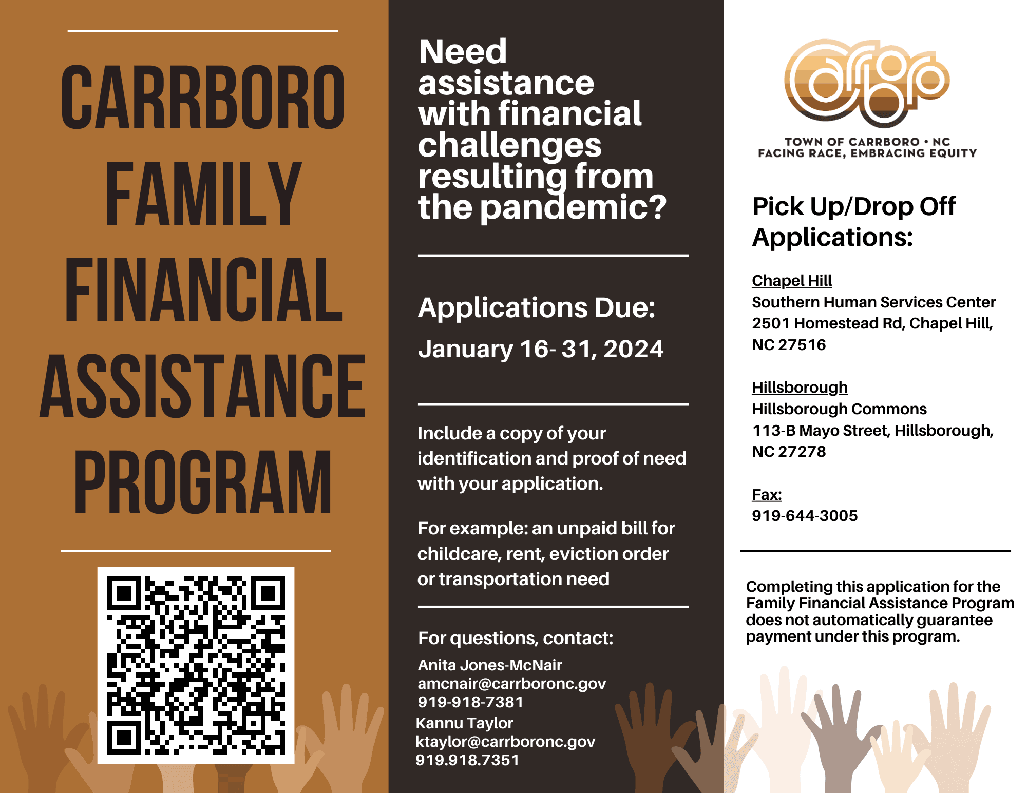 Carrboro Family Financial Assistance Program